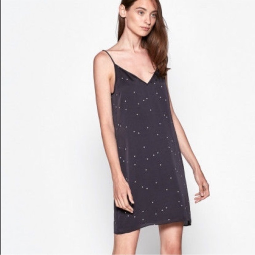 NWT Equipment Tansie Dress stars black and‎ white